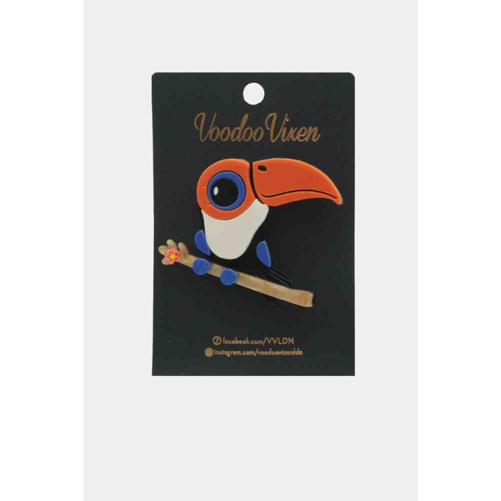 Voodoo Vixen - Toucan Bird Broche - Multicolours